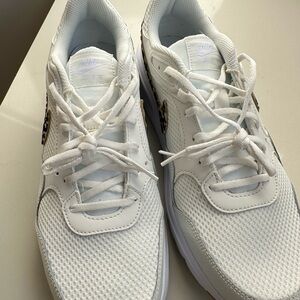 Nike Air White Sneakers with Animal Print